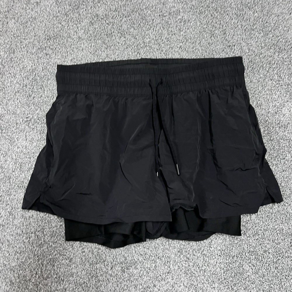 Spyder Active Athletic Running Shorts Black Lined Stretch Womens Medium SP553U